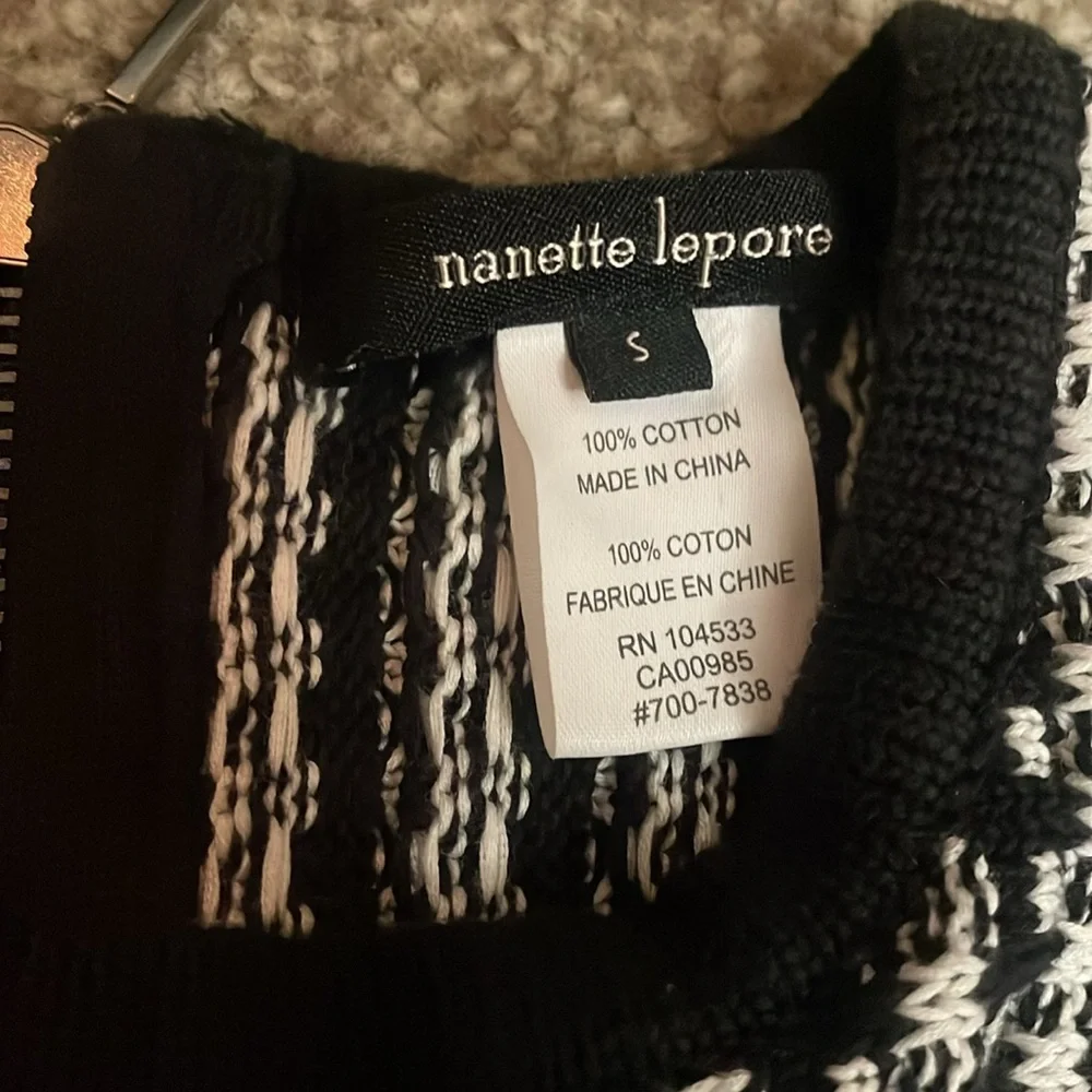 Nanette Lepore Striped Knit Sleeveless Dress - Picture 3 of 5